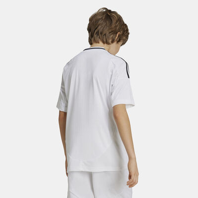adidas Kids' Real Madrid 24/25 Home Football Jersey  White adidas Kids' Real Madrid 24/25 Home Football Jersey  White