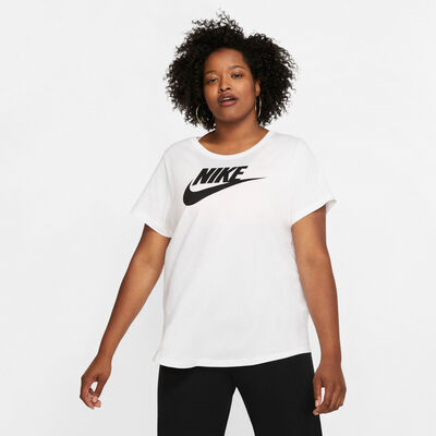 Nike Women's Sportswear Essential T-Shirt (Plus Size) White Nike Women's Sportswear Essential T-Shirt (Plus Size) White