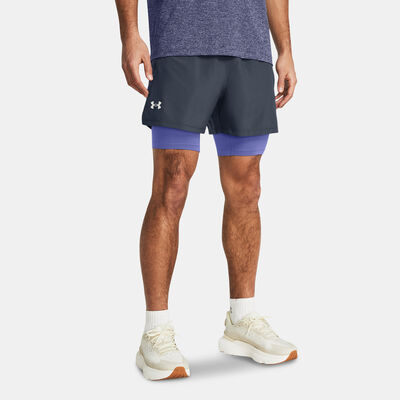 Under Armour Men's Launch 2-in-1 Running Shorts Grey
