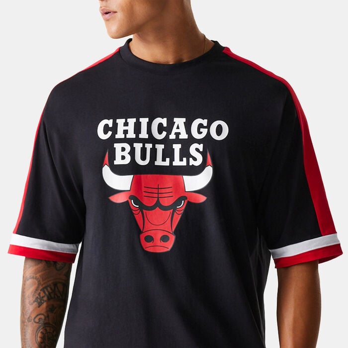 New Era Men's NBA Chicago Bulls Panel T-Shirt Black New Era Men's NBA Chicago Bulls Panel T-Shirt Black image number 3