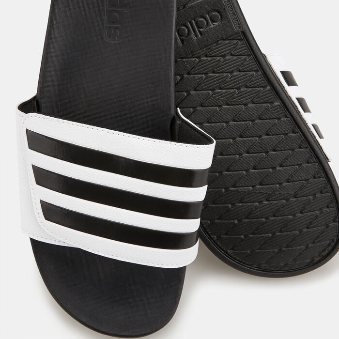 adidas Men's Adilette Comfort Adjustable Bandage Slides Black adidas Men's Adilette Comfort Adjustable Bandage Slides Black image number 2
