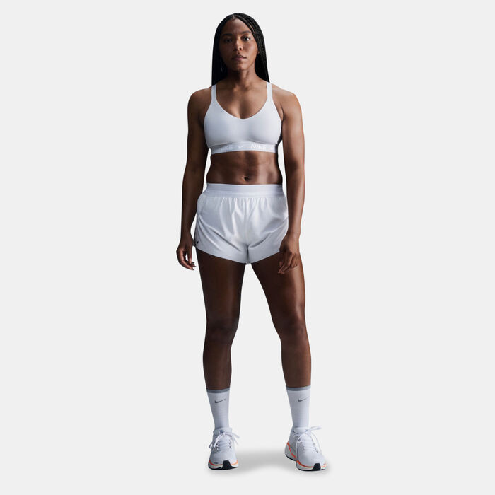 Nike Women's Indy Medium-Support Sports Bra White image number 0
