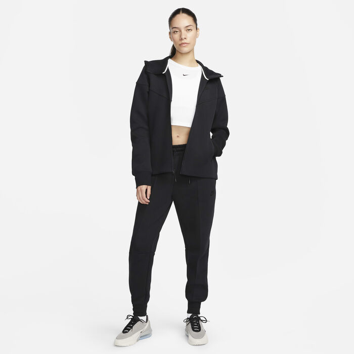 Nike Women's Sportswear Tech Fleece Windrunner Full-Zip Hoodie Black image number 6