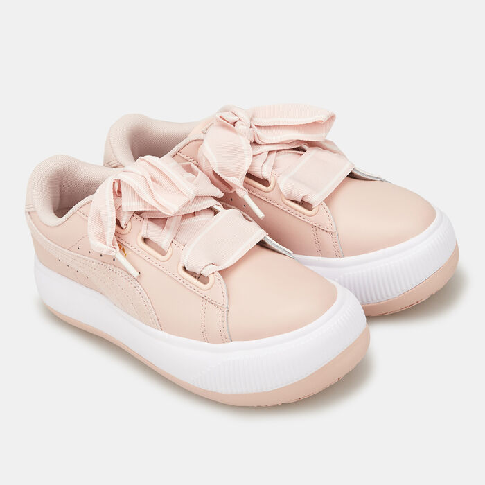 PUMA Women's Suede Mayu Heart Shoe Pink image number 1