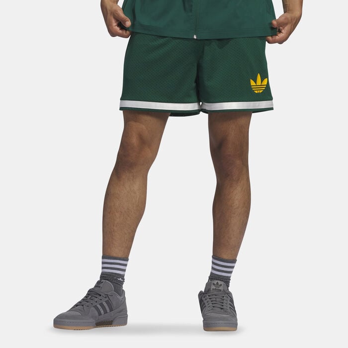 adidas Trefoil Logo Basketball Shorts Green adidas Trefoil Logo Basketball Shorts Green image number 0