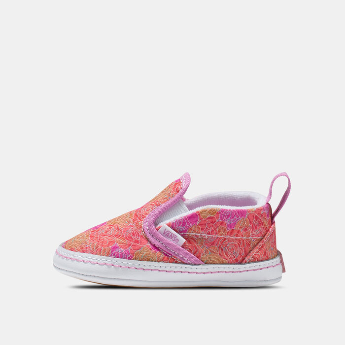 Vans Kids' Slip-On V Crib shoes Pink image number 0
