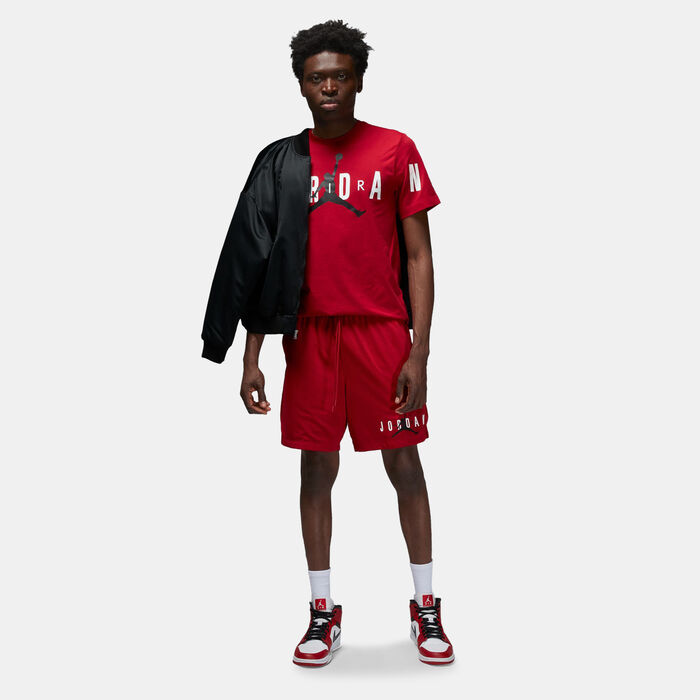 Jordan Men's Air Stretch T-Shirt Red Jordan Men's Air Stretch T-Shirt Red image number 2