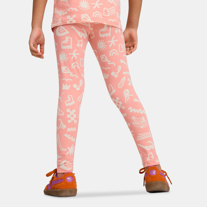 PUMA Kids' Sandy Adventures Leggings Pink PUMA Kids' Sandy Adventures Leggings Pink image number 1