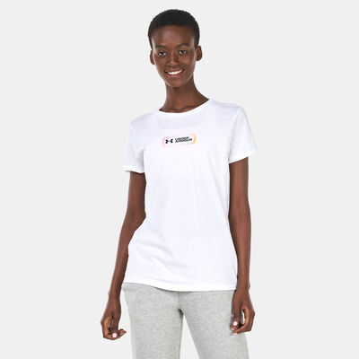 Under Armour Women's UA Gradient Pill T-Shirt White Under Armour Women's UA Gradient Pill T-Shirt White