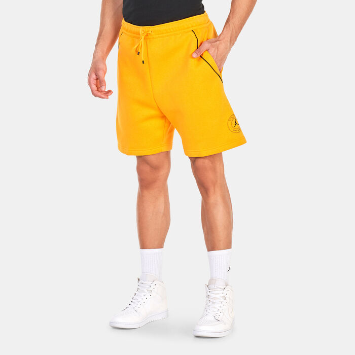 Jordan Men's Paris Saint-Germain Fleece Shorts Orange image number 0