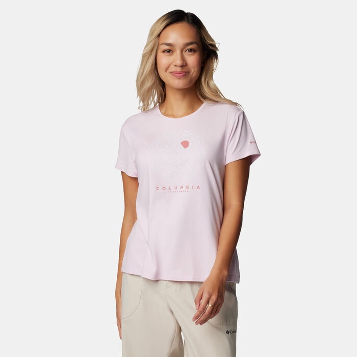 Columbia Women's Sloan Ridge Graphic T-Shirt Pink Columbia Women's Sloan Ridge Graphic T-Shirt Pink image number 0