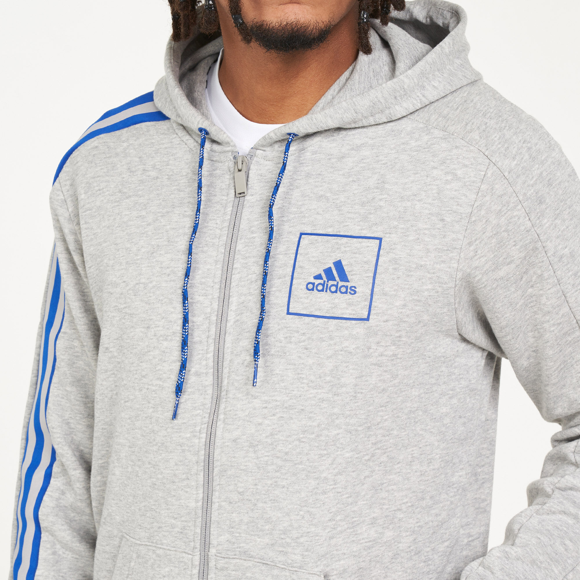 Adidas originals tape full zip hoodie cheap