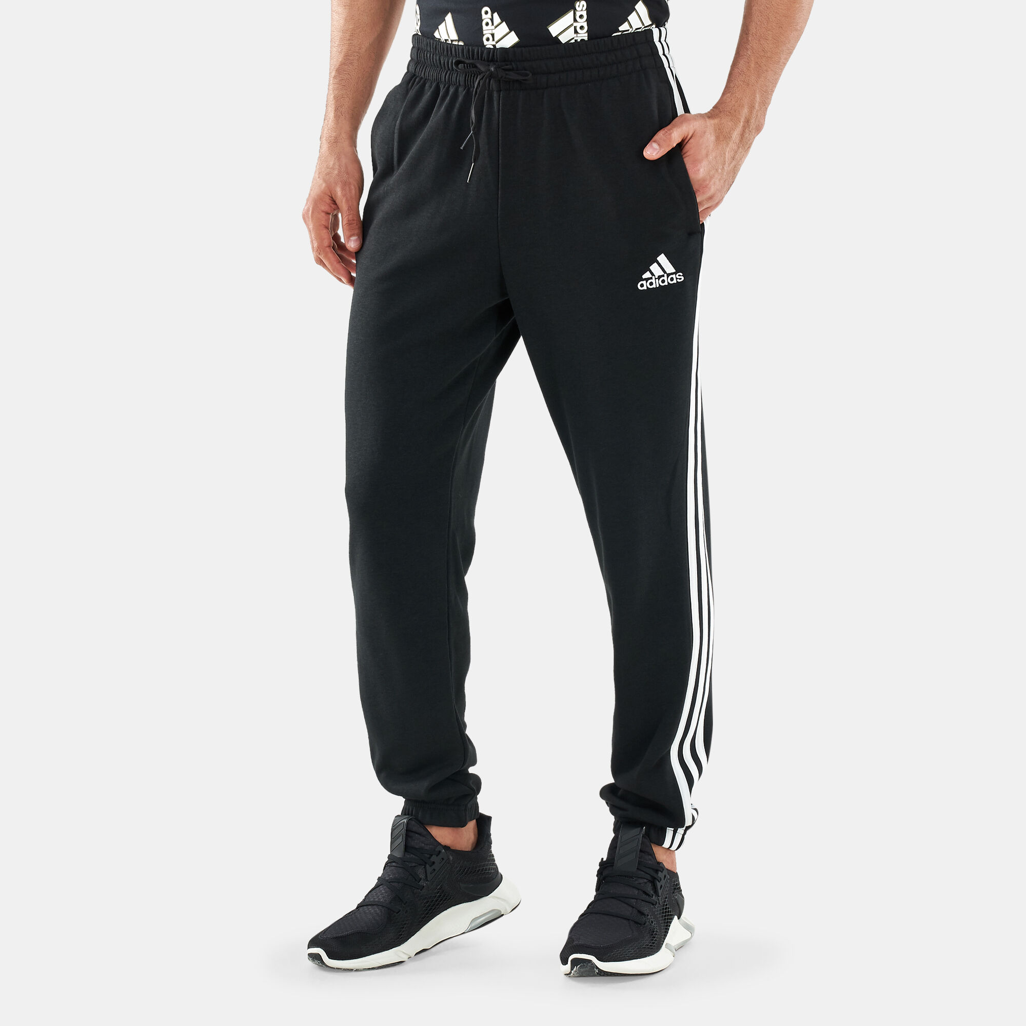 Adidas essentials 3s hot sale tapered french terry pant