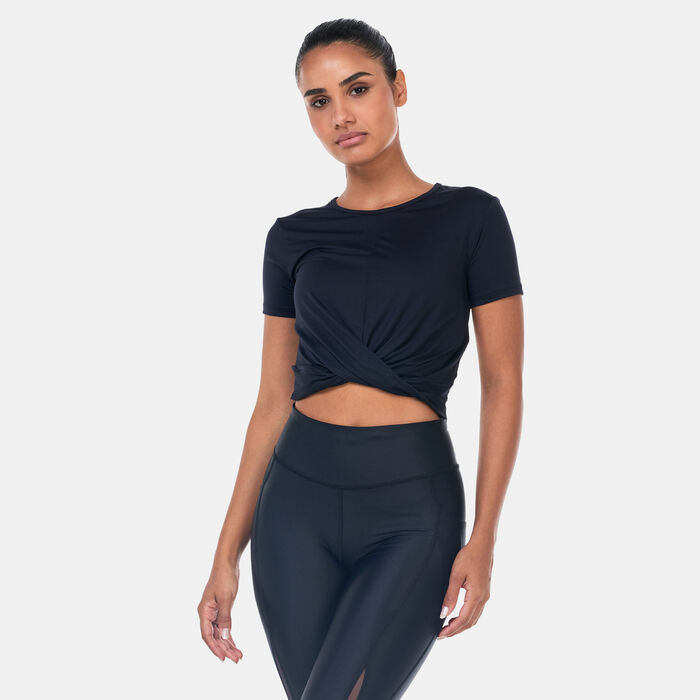 Under Armour Women's Motion Crossover Crop Top Black image number 0