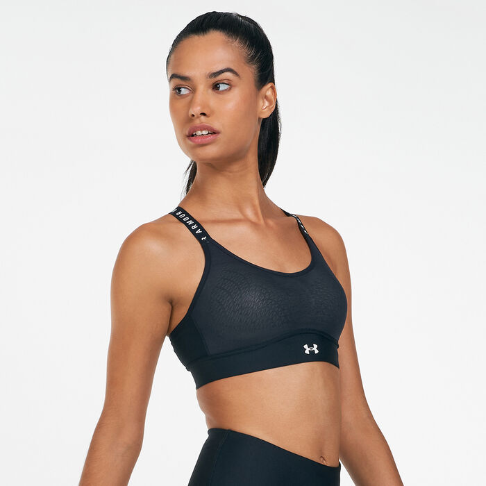Under Armour Women's Infinity Mid Sports Bra Black Under Armour Women's Infinity Mid Sports Bra Black image number 0