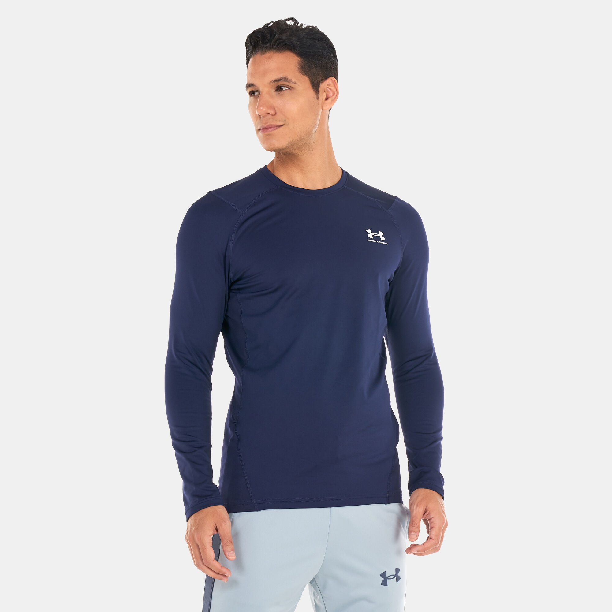 Under armour men's coldgear armour compression crewneck long sleeve shirt hotsell