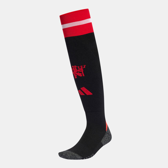 adidas Men's Manchester United 24/25 Home Football Over-The-Calf Socks Black adidas Men's Manchester United 24/25 Home Football Over-The-Calf Socks Black image number 0
