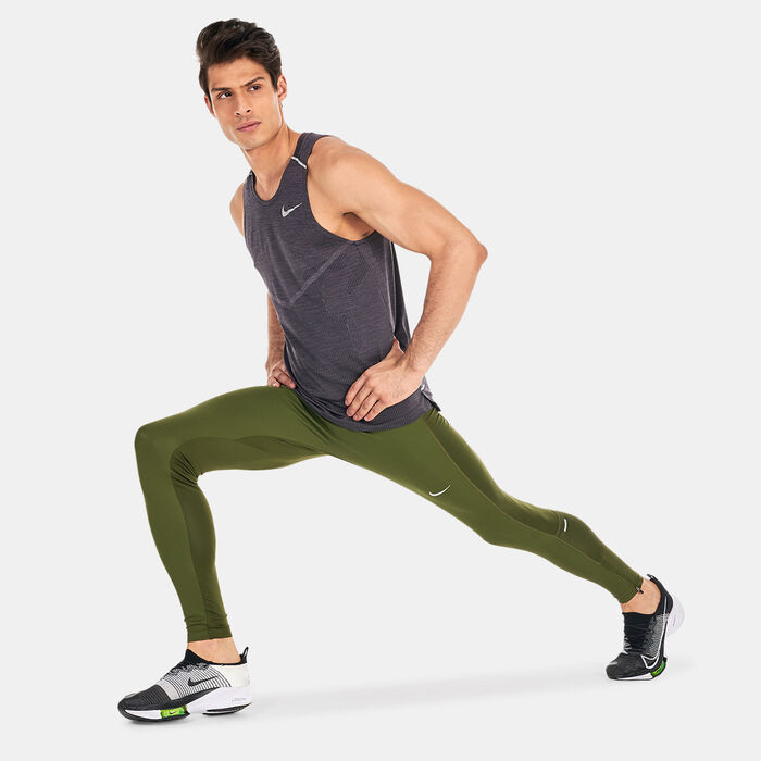 Buy Nike Men's Storm-FIT Phenom Elite Running Tights Green in KSA -SSS