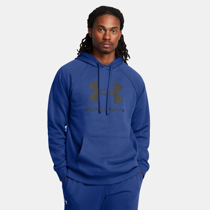 Under Armour Men's UA Rival Fleece Logo Hoodie Blue image number 0