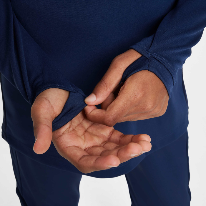 Nike Kids' Academy 1/4-Zip Football Drill Top Blue image number 5