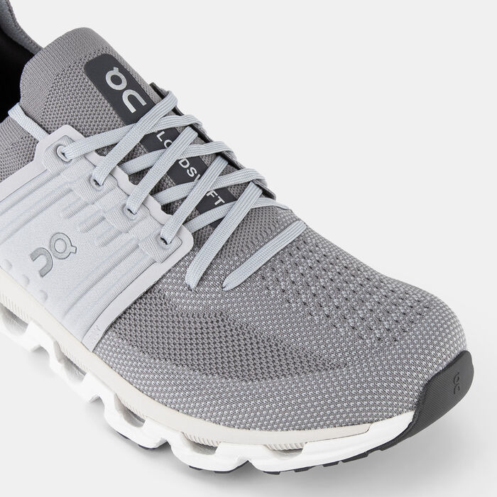 On Men's Cloudswift 3 Running Shoes Grey On Men's Cloudswift 3 Running Shoes Grey image number 4
