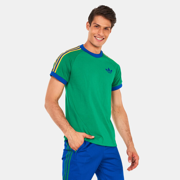 adidas Originals Men’s Adicolor Heritage Now Vintage Cali T-Shirt Green adidas Originals Men’s Adicolor Heritage Now Vintage Cali T-Shirt Green image number 0