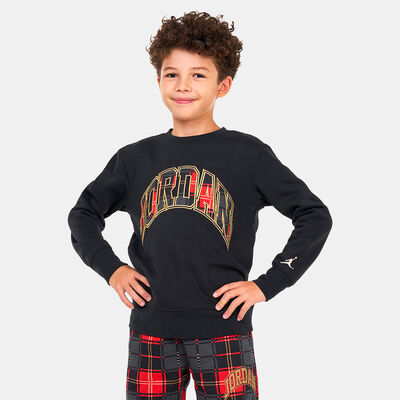 Jordan Kids' Essentials Plaid Sweatshirt Black