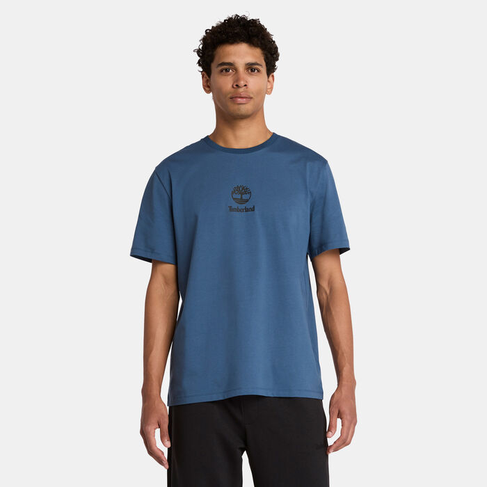 Timberland Men's Small Logo T-Shirt Blue Timberland Men's Small Logo T-Shirt Blue image number 0