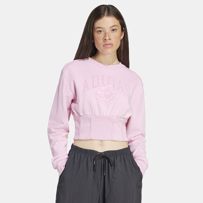 adidas Originals Women's Logo Sweatshirt Pink adidas Originals Women's Logo Sweatshirt Pink image number 0