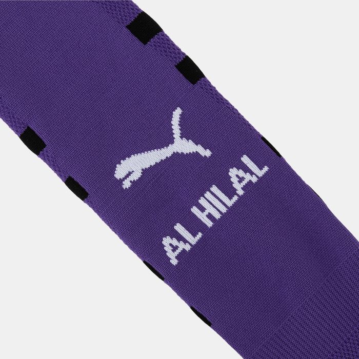 PUMA Men's Al Hilal Graphic Football Over-The-Calf Socks Purple image number 1