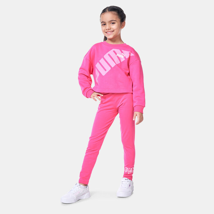 PUMA Kids' Power Sweatshirt Pink image number 2