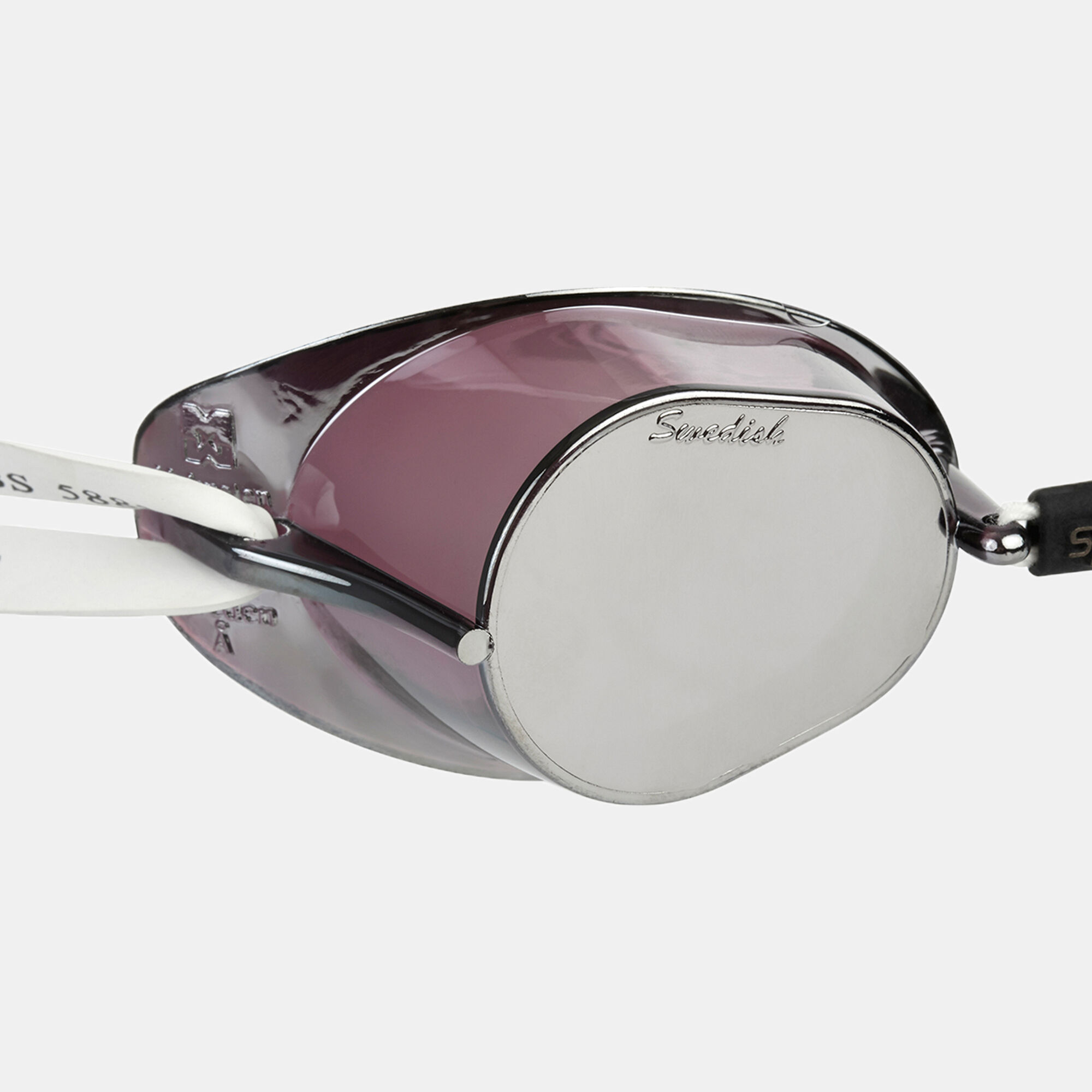 Swedish Mirror Goggles White Speedo in KSA SSS