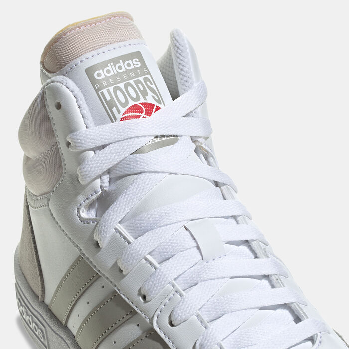 adidas Men's Hoops 3.0 Classic Vintage Mid Shoes White adidas Men's Hoops 3.0 Classic Vintage Mid Shoes White image number 4