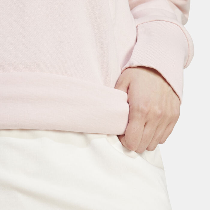 adidas Women's All SZN French Terry Hoodie Pink adidas Women's All SZN French Terry Hoodie Pink image number 3