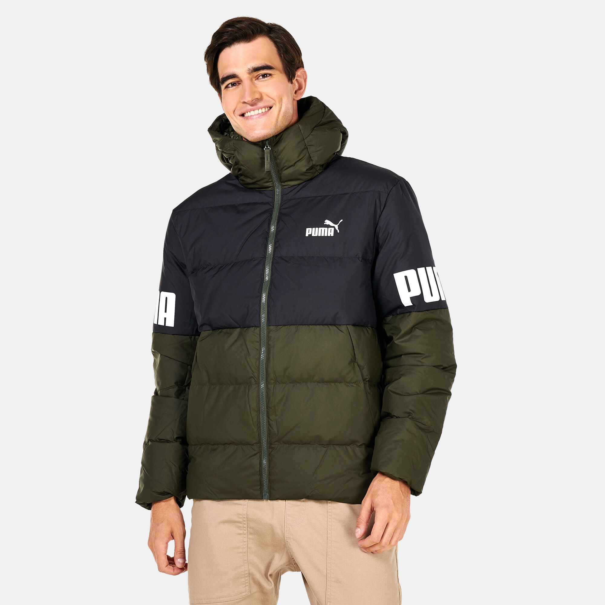 Puma mcs shiny sale puffer down jacket