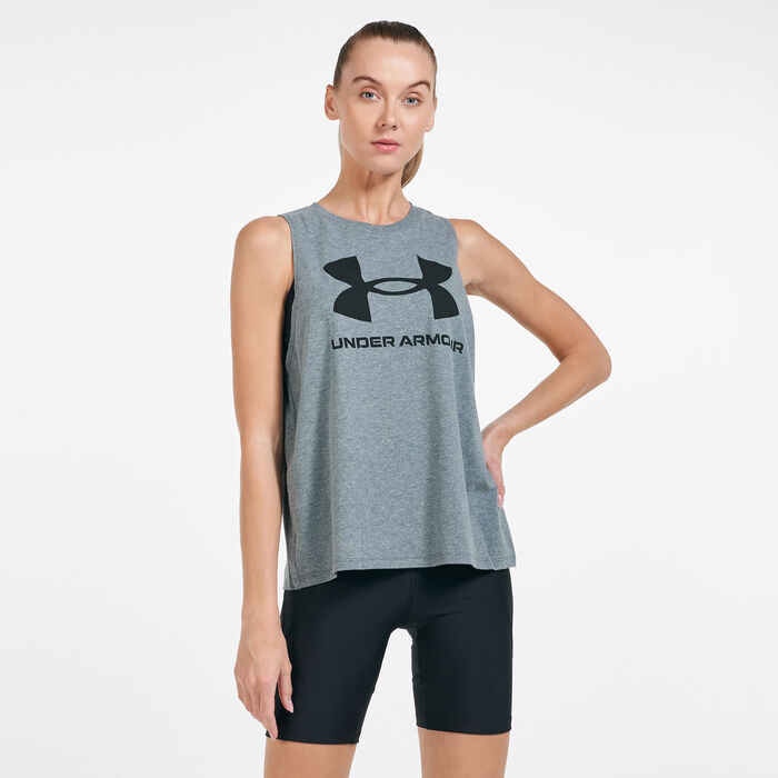 Under Armor Shorts Sportstyle in Gray Cotton