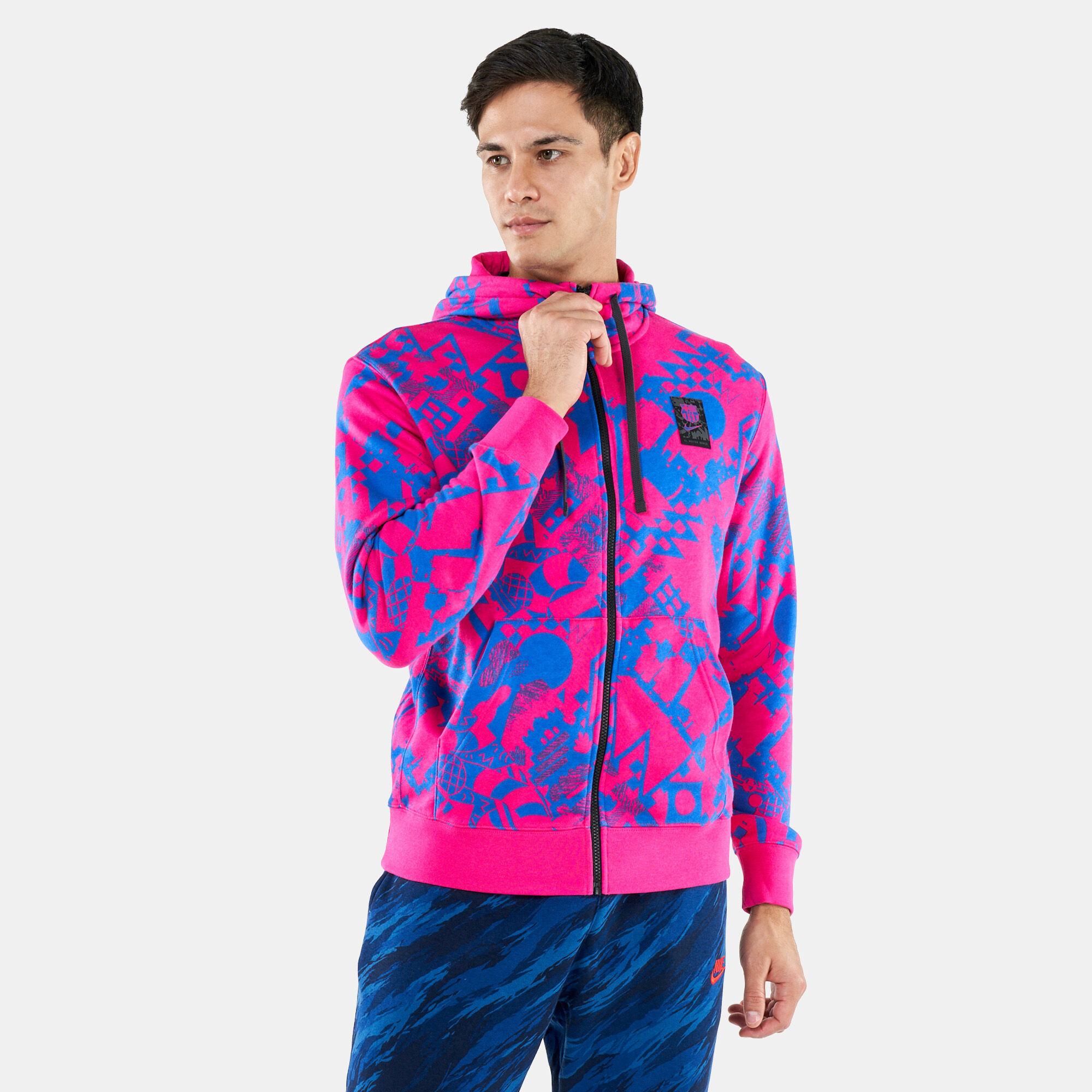 Fc barcelona top zip hoodie