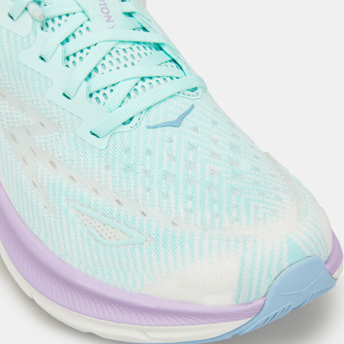 HOKA Women's Clifton 9 Wide Running Shoe Blue HOKA Women's Clifton 9 Wide Running Shoe Blue image number 5