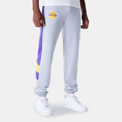 New Era Men's NBA Los Angeles Lakers Panel Sweatpants Grey