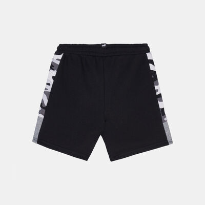 PUMA Kids' Essential+ Camo Shorts (Older Kids) Black
