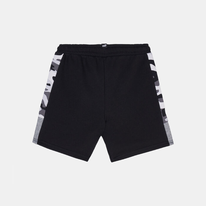 PUMA Kids' Essential+ Camo Shorts (Older Kids) Black PUMA Kids' Essential+ Camo Shorts (Older Kids) Black image number 1