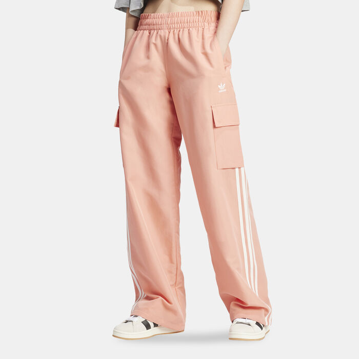 adidas Originals Women's Adicolor Cargo Pants Pink adidas Originals Women's Adicolor Cargo Pants Pink image number 0