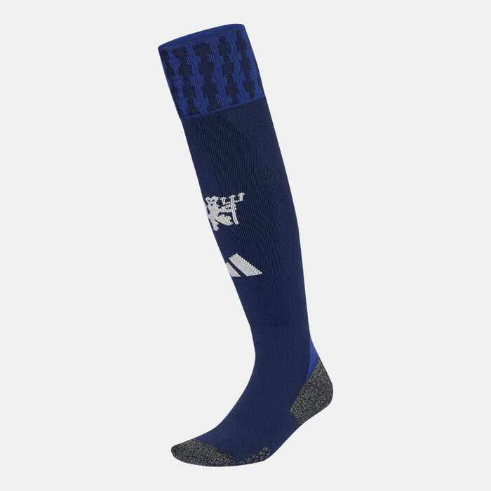 adidas Men's Manchester United 24/25 Away Football Over-The-Calf Socks Red adidas Men's Manchester United 24/25 Away Football Over-The-Calf Socks Red image number 0