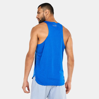 New Balance Men's Graphic Impact Run Tank Top Blue