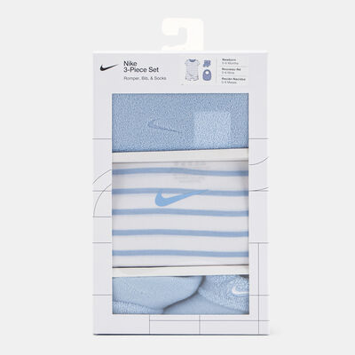 Nike Kids' French Terry Romper Set Blue Nike Kids' French Terry Romper Set Blue