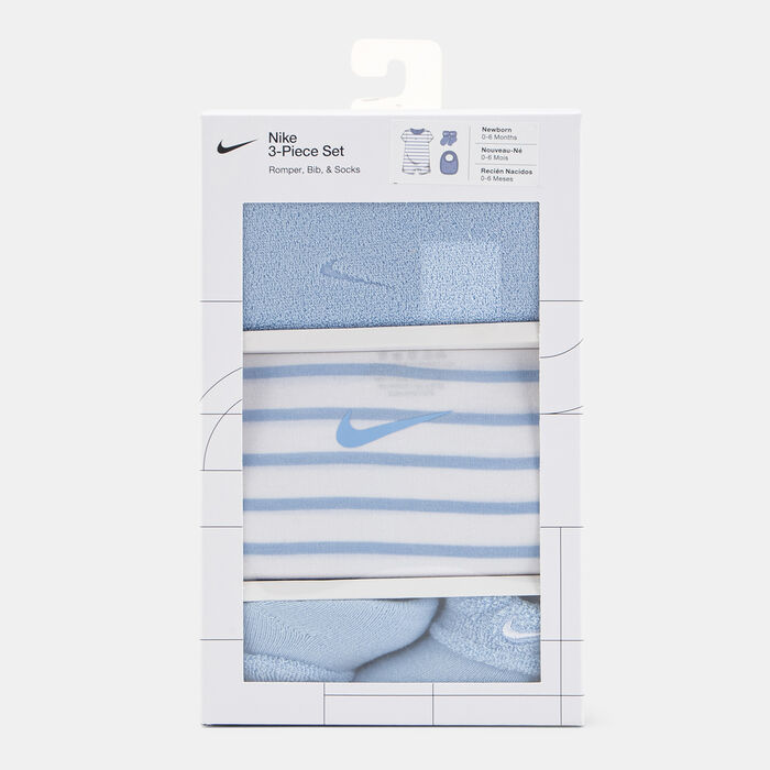 Nike Kids' French Terry Romper Set Blue Nike Kids' French Terry Romper Set Blue image number 0