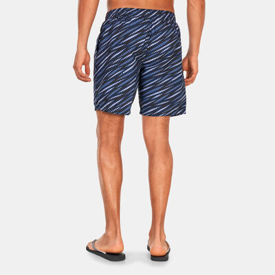 Speedo Men's Printed Leisure 18-Inches Swim Shorts Blue