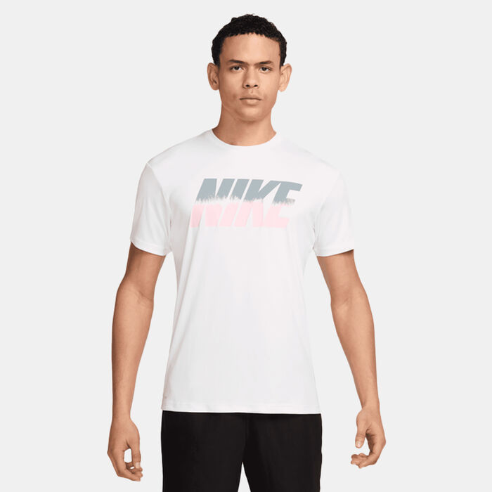 Nike Swim Men's Logo Hydroguard Swimming T-Shirt White Nike Swim Men's Logo Hydroguard Swimming T-Shirt White image number 0