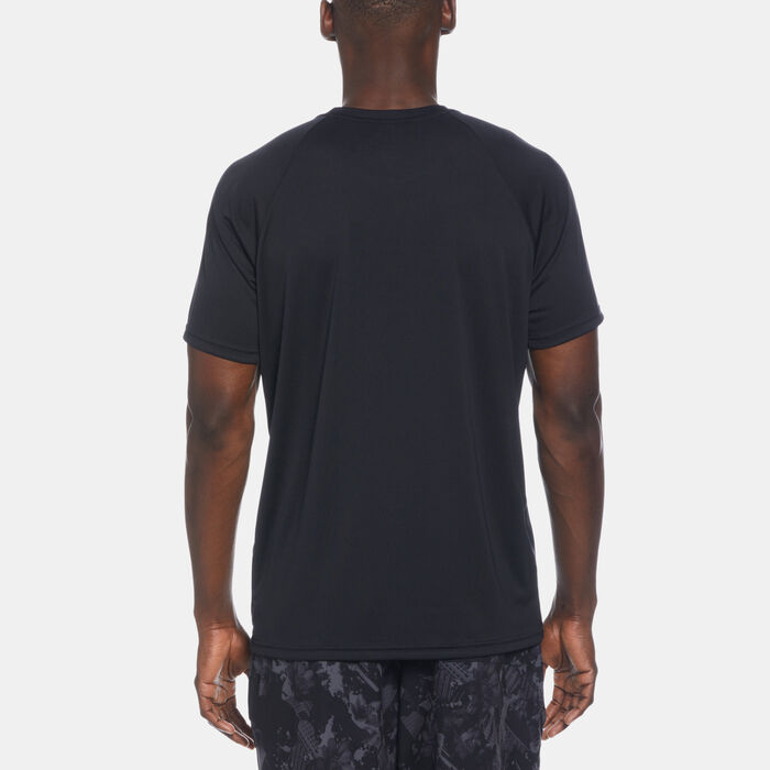 Nike Swim Men's Dri-FIT Hydro Rashguard Black Nike Swim Men's Dri-FIT Hydro Rashguard Black image number 1