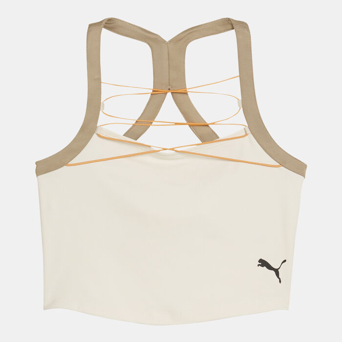 PUMA Women's Dare To Crop Top White image number 1